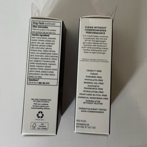 BareMinerals Complexion Rescue Tinted Moisturizer SPF30 in VANILLA 02 NIB x2 - Picture 5 of 7